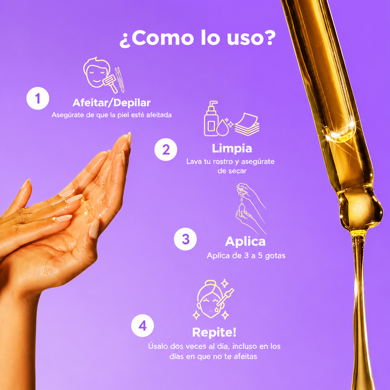 Glumira™ – Suero para la piel con Cyperus rotundus