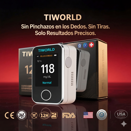 TIWORD Medidor de Glucosa sin Pinchazos – 5 Segundos / 99% de precisión