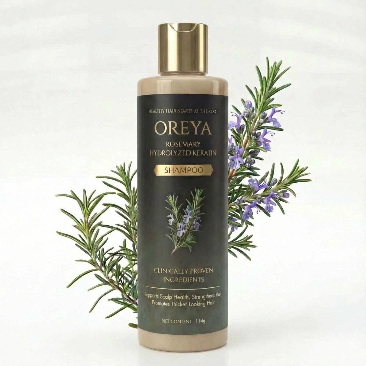 Oreya™ Growth Support Shampoo El secreto para un cabello más largo, fuerte y saludable.