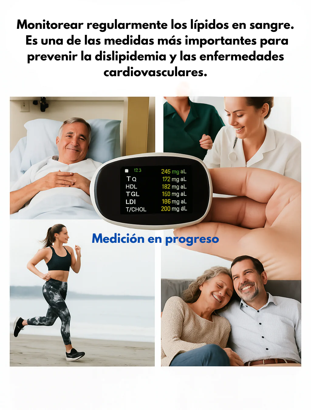 TIWORD Medidor de Glucosa sin Pinchazos – 5 Segundos / 99% de precisión